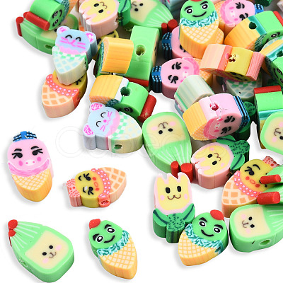 Handmade Polymer Clay Beads CLAY-N008-073-A01-1