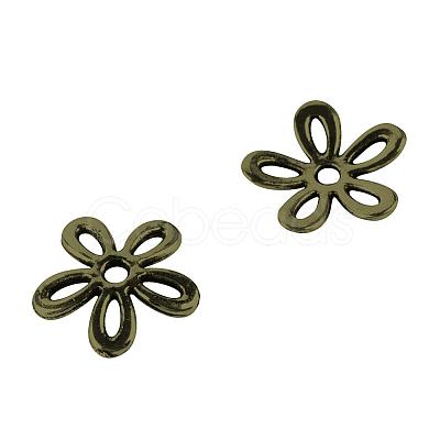 Tibetan Style Alloy Bead Caps TIBEP-S298-002AB-LF-1