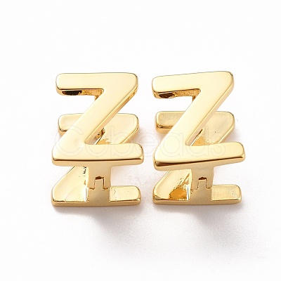 Initial Hoop Earrings for Women EJEW-P194-01G-Z-1