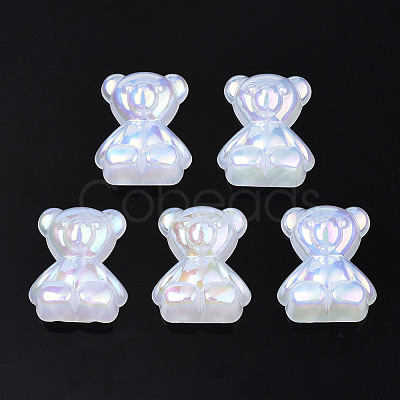 Electroplate Acrylic Cabochons PACR-T014-06-1