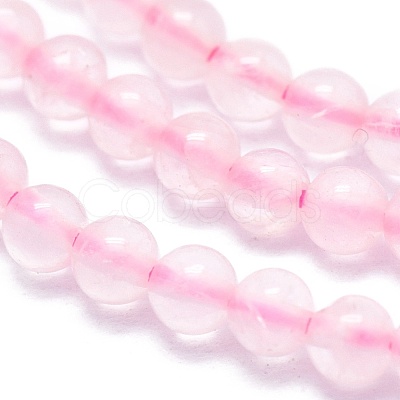 Natural Rose Quartz Beads Strands G-A177-04-07-1