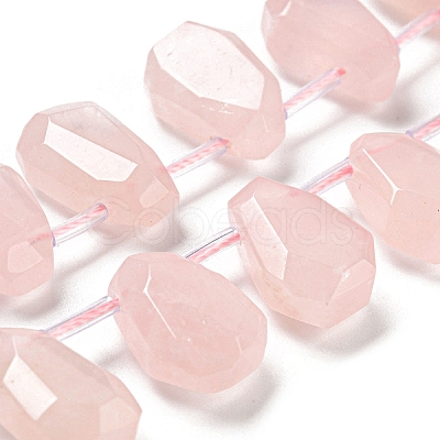 Natural Rose Quartz Beads Strands G-Z040-A02-01-1