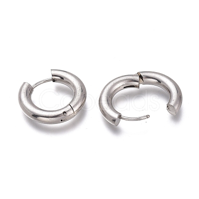 Tarnish Resistant 201 Stainless Steel Huggie Hoop Earrings EJEW-O095-05-26-1