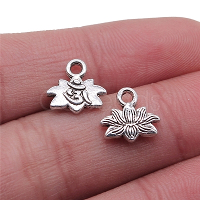 Chakra Theme Tibetan Style Alloy Charms CHAK-PW0001-033AS-1