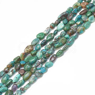 Natural Chrysocolla Beads Strands X-G-S301-48-1