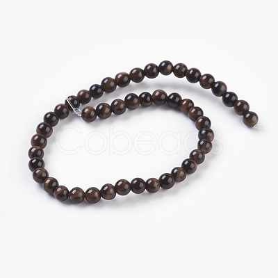 Natural Red Tiger Eye Beads Strands X-G-C076-4mm-1D-1