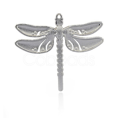 Alloy Enamel Dragonfly Big Pendants ENAM-L034-08P-1