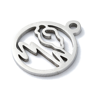 Non-Tarnish 304 Stainless Steel Charms STAS-C097-39P-1