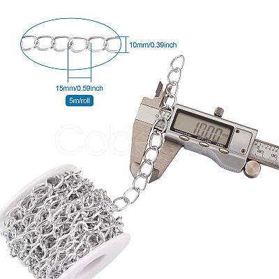 Decorative Chain Aluminium Twisted Chains Curb Chains CHA-TA0001-07S-1