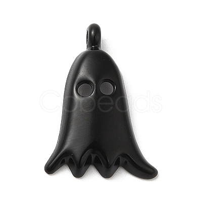 Halloween Spray Painted Alloy Pendants PALLOY-D019-04-1