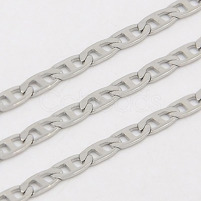 304 Stainless Steel Mariner Link Chains CHS-K002-18-1