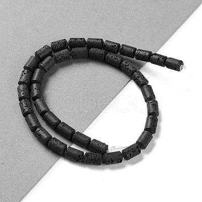 Synthetic Lava Rock Dyed Beads Strands G-H311-04-03-1