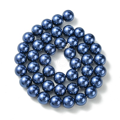 Eco-Friendly Glass Pearl Bead Strands HY-A008-10mm-RB069-1