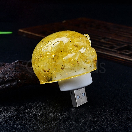 Resin Pig Shape USB Night Light PW-WG82AA3-08-1