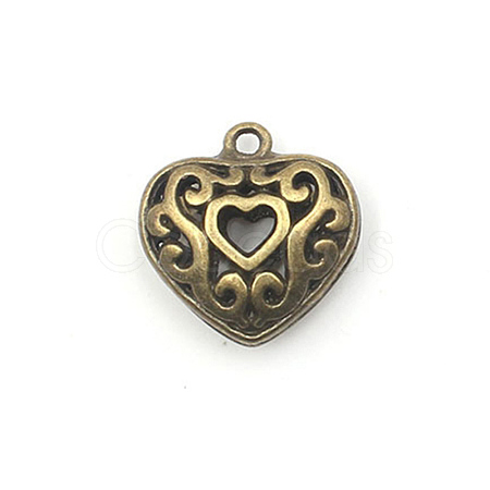 Heart Theme Tibetan Style Alloy Pendants PW-WG8919A-03-1