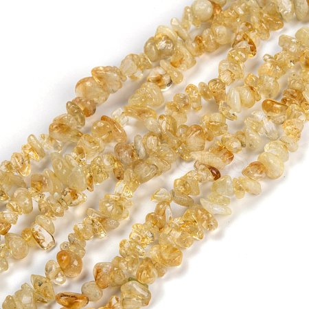 Natural Citrine Beads Strands X-G-F703-04-1
