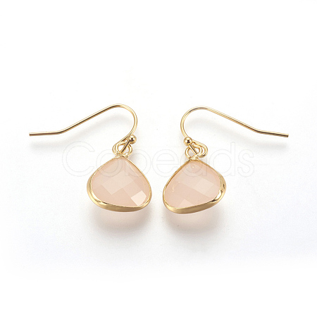 Brass Dangle Earrings EJEW-O083-05G-E-1