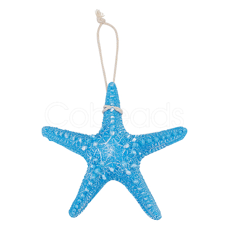 Hanging Resin Pendant Decorations RESI-WH0034-21-1