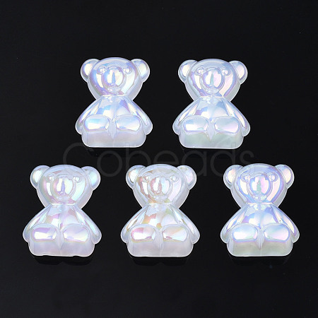 Electroplate Acrylic Cabochons PACR-T014-06-1