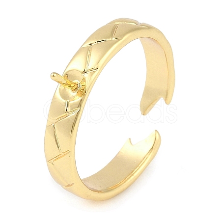 Brass Cuff Finger Ring Settings KK-L219-15E-G-1