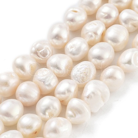 Natural Cultured Freshwater Pearl Beads Strands PEAR-P062-36A-1