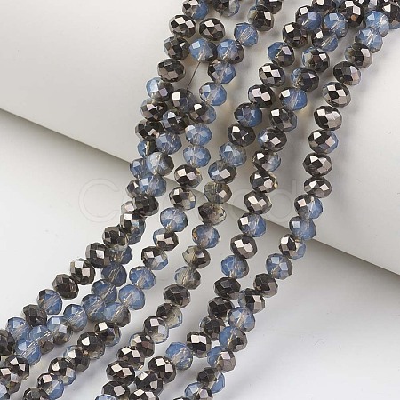 Electroplate Glass Beads Strands EGLA-A034-J2mm-P05-1