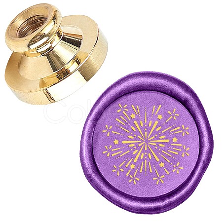 Wax Seal Brass Stamp Head AJEW-WH0209-123-1