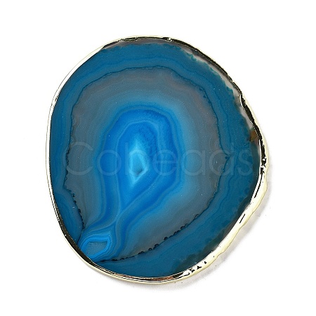 Natural Agate Coaster AJEW-NH0001-04G-01-1