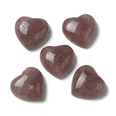 Natural Strawberry Quartz Cabochons G-N343-10-1