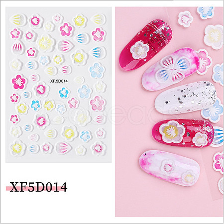 5D Nail Art Stickers Anaglyph Decals MRMJ-R083-16N-1