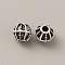 Tibetan Style Alloy Bead, Rondelle, Antique Silver, 6x6mm, Hole: 1.8mm, 100pcs/bag