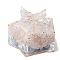 Resin Demagnetization Bowl, with Natural Rose Quartz inside Jewelry Display Tray, Star, 95x95x80mm