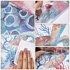 CREATCABIN 6 Sheets 2 Styles Ocean Theme PVC Self Adhesive Decorative Stickers DIY-CN0002-95-6