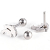 201 Stainless Steel Barbell Cartilage Earrings EJEW-R147-42-2