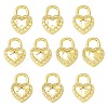 10Pcs 5 Style Brass Micro Pave Cubic Zirconia Pendants KK-SZ0006-09-1