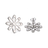 Non-Tarnish 201 Stainless Steel Stud Earring Findings STAS-G277-03P-2