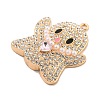 Alloy with Glass Rhinestone Pendants FIND-B033-01G-G-2