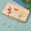 SUPERFINDINGS 3Pcs 3 Styles Flower Enamel Bookmark AJEW-FH0004-52-3