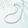 Glass Pearl Round Beaded Necklace for Women NJEW-JN03903-2