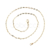 Brass Oval Link Chains Necklace for Women NJEW-P265-23G-3