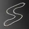 304 Stainless Steel Curb Chain Necklaces X-NJEW-JN03555-1