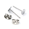 100Pcs 304 Stainless Steel Stud Earring Findings STAS-YW0001-43E-3