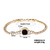 Elegant and Versatile Square Brass Cubic Zirconia Bracelets for European and American Fashion FS6985-3-1