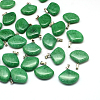 Fan Natural & Synthetic Mixed Stone Pendants G-Q358-M-2