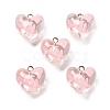 Transparent Resin Enamel Pendants RESI-D076-01C-1