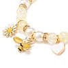 Acrylic Imitation Pearl Stretch Bracelet BJEW-JB08447-01-4