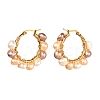 Vintage Natural Pearl Beads Earrings for Girl Women EJEW-JE04643-01-3