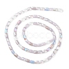 Gradient Color Electroplate Glass Bead Strands X-GLAA-E042-01B-2