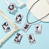 22Pcs 22 Style Tarot Theme Printed Acrylic Pendants MACR-SZ0001-81-6