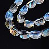 Electroplate Glass Beads Strand EGLA-S188-23-B02-5